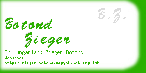 botond zieger business card